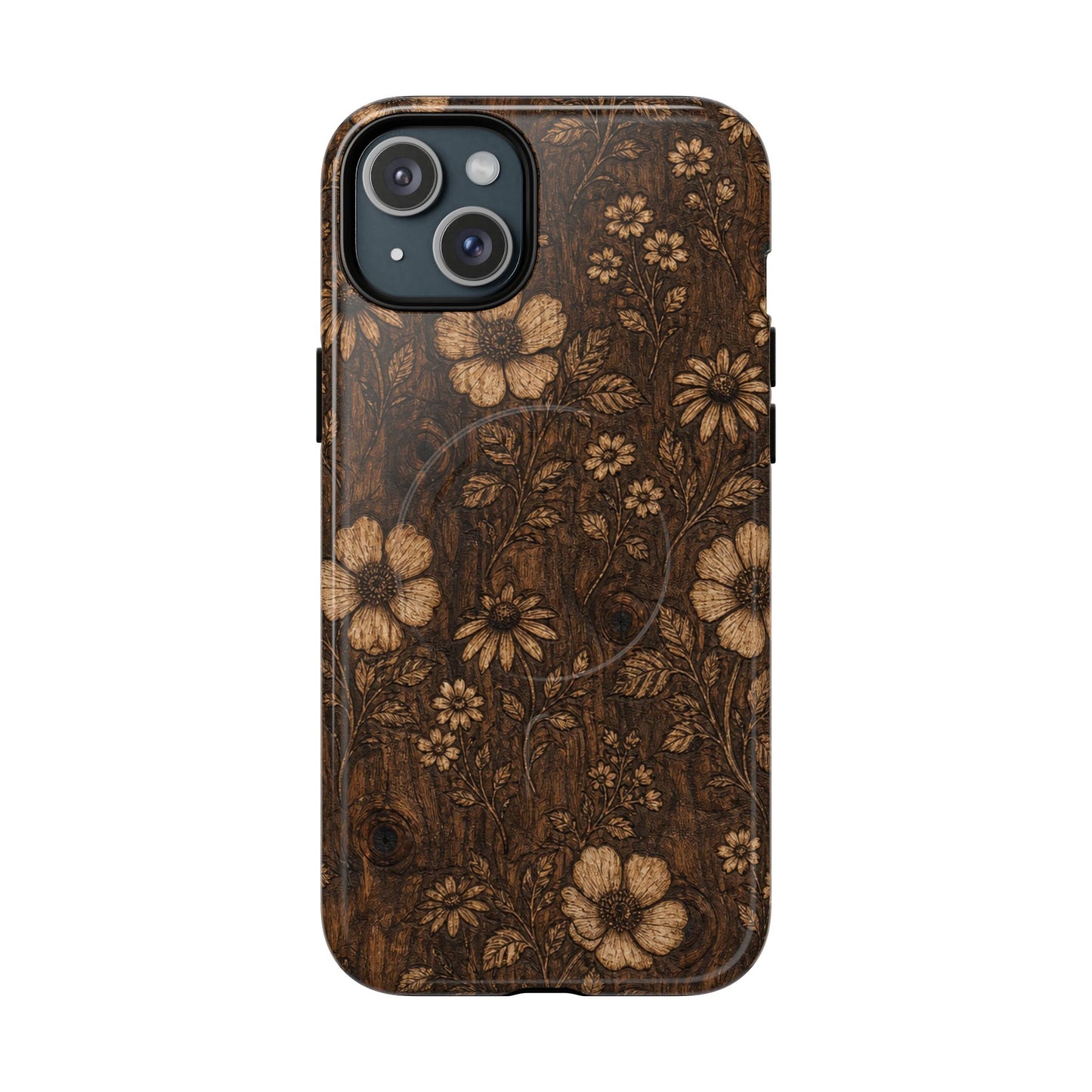Floral Bark Magnetic Case