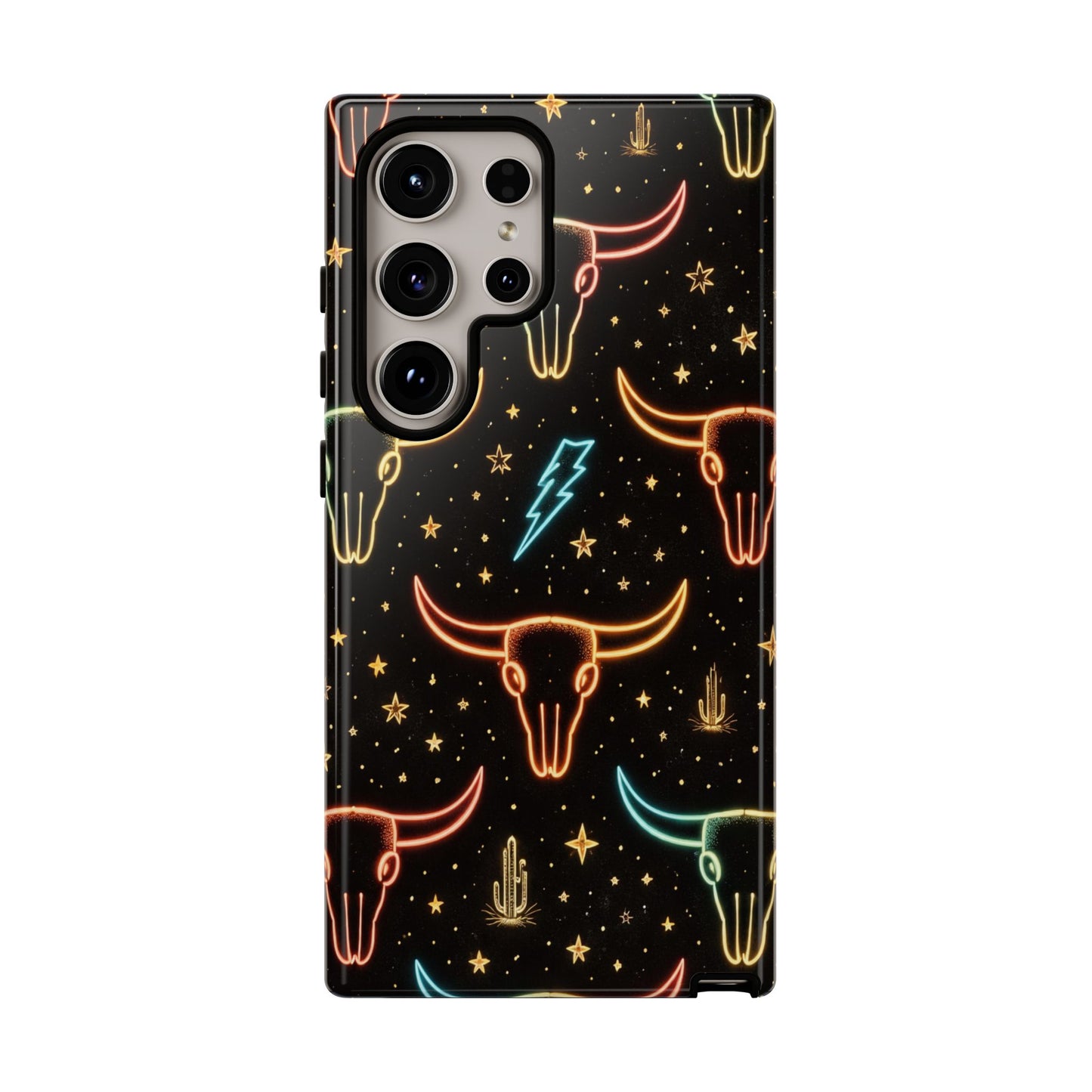 Neon Longhorns Tough Case