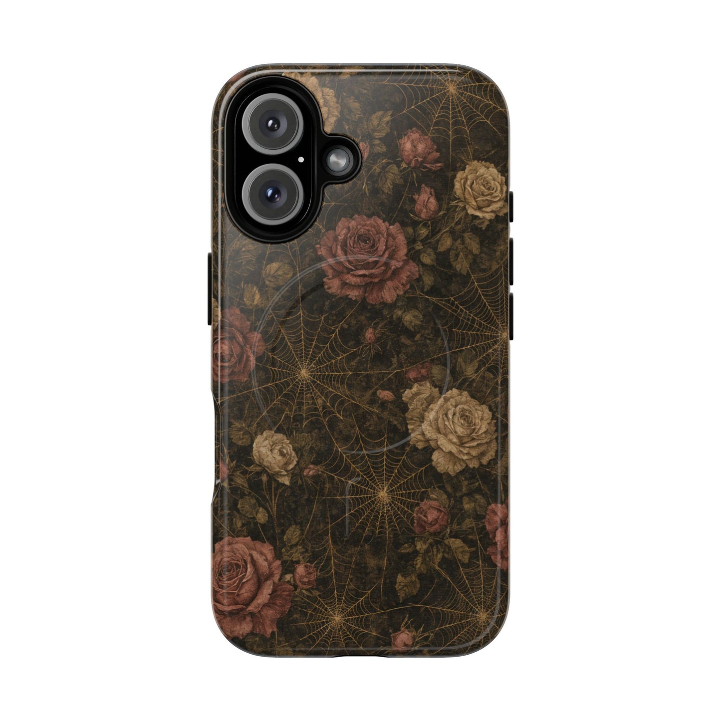 Spiderweb Rose Magnetic Case