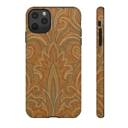 Boot Stitch Tan Tough Case