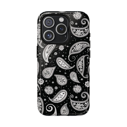 Black White Paisley Magnetic Case
