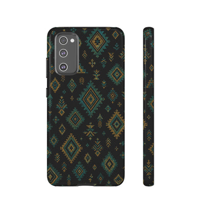 Turquoise Gold Aztec Tough Case