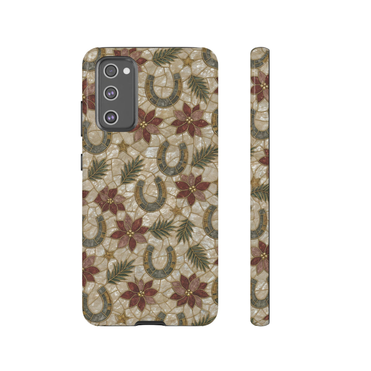 Pearl Horseshoe Poinsettia Tough Case