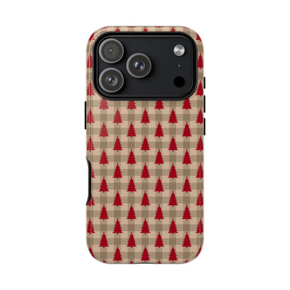 Plaid Tree Tough Phone Case