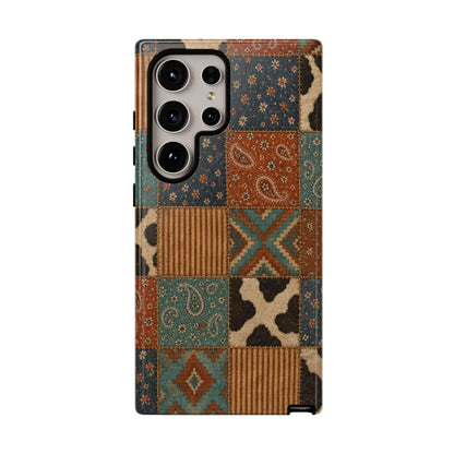 Turquoise Patchwork Tough Case