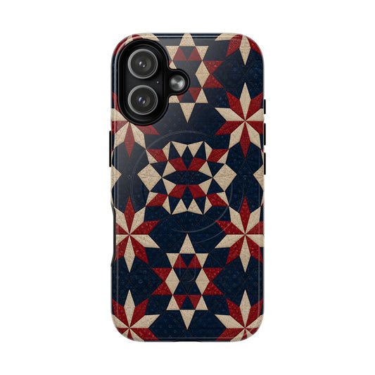 Patriotic Quilt Magnetic Case
