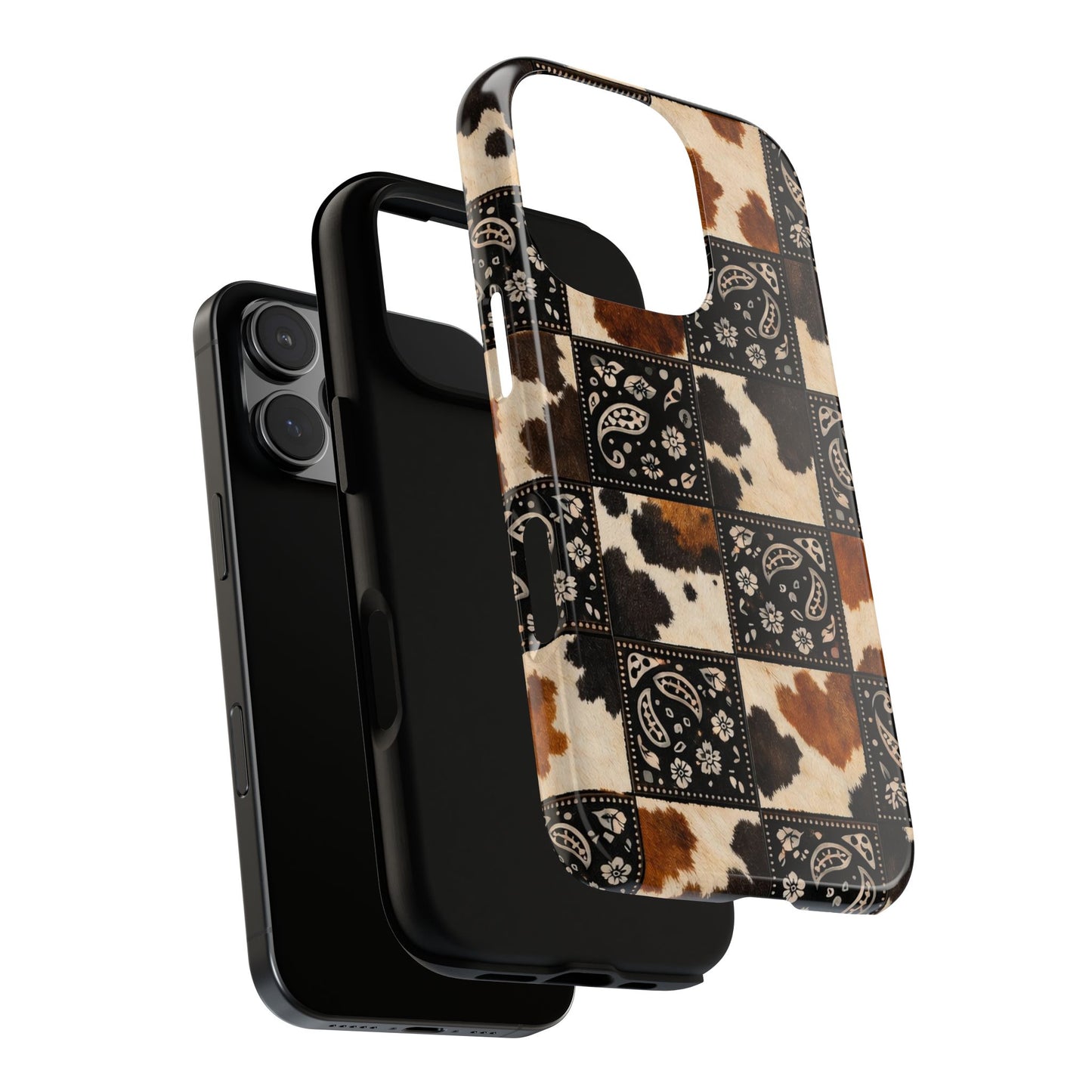 Cowhide Bandana Checkered Tough Case