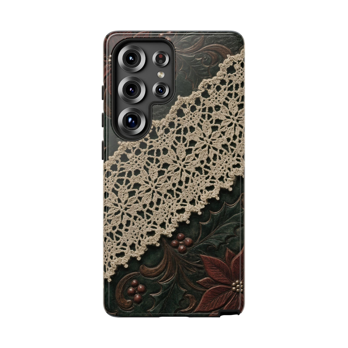 Poinsettia Lace Tough Case