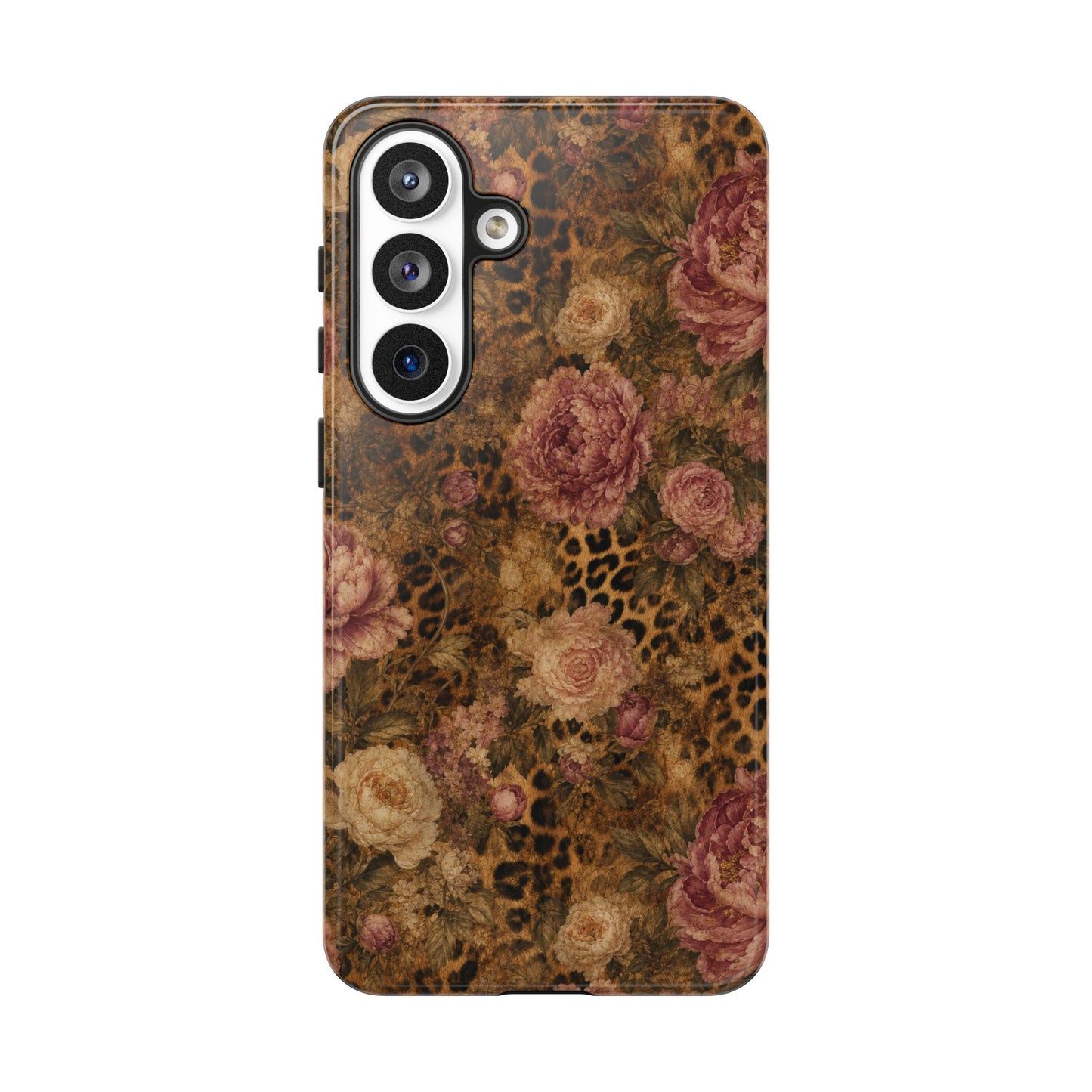Leopard Floral Tough Case