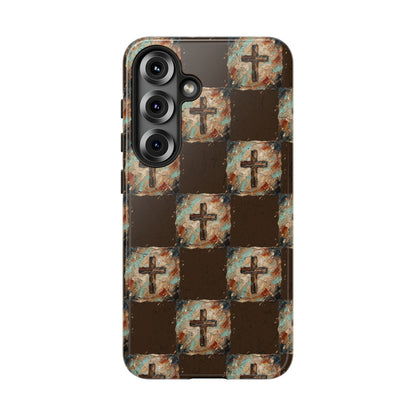 Checker Painted Cross Tough Case