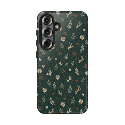 Antler Daisies Evergreen Tough Case