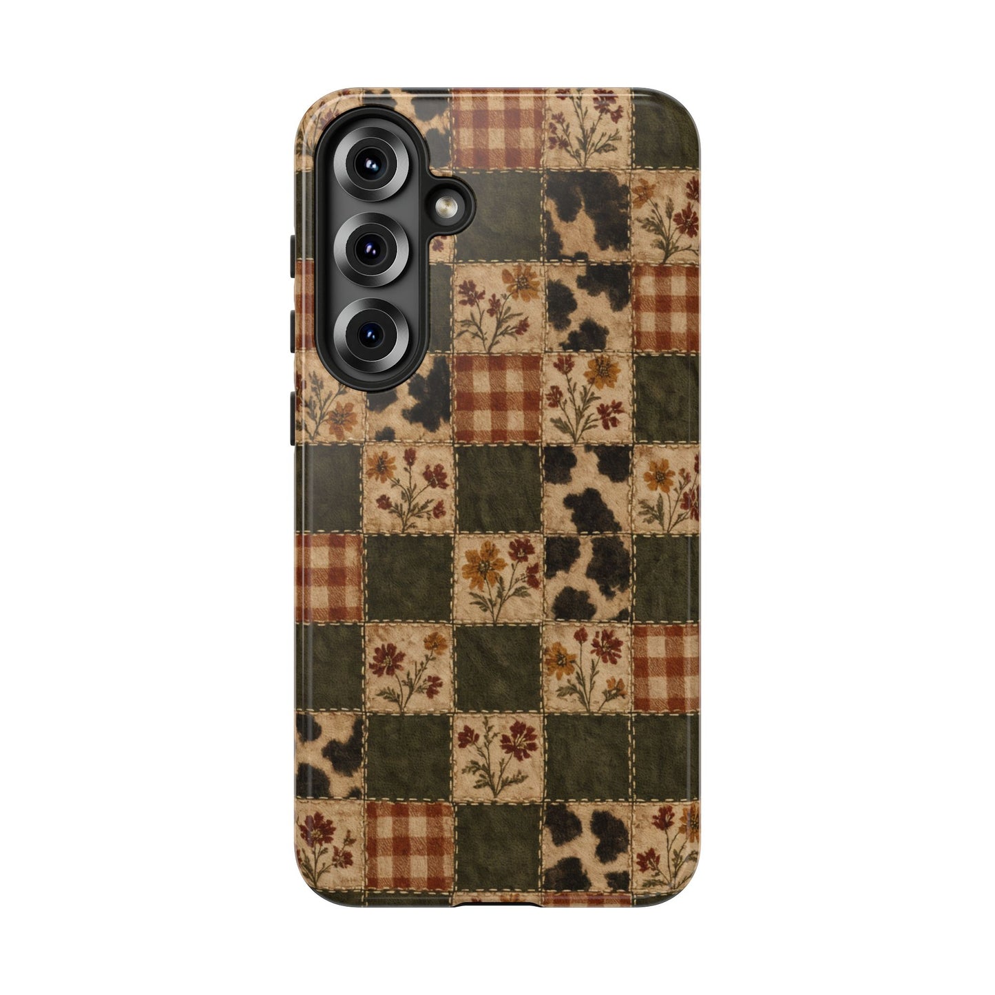 Autumn Plaid Patchwork Tough Case