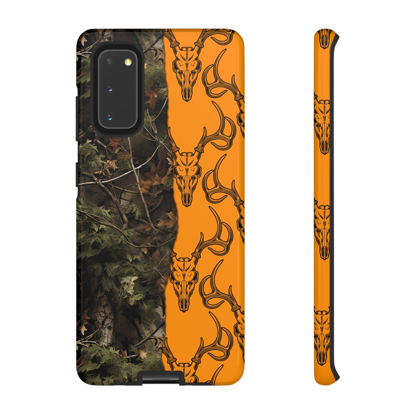 Camo Deer Skulls Orange Tough Case