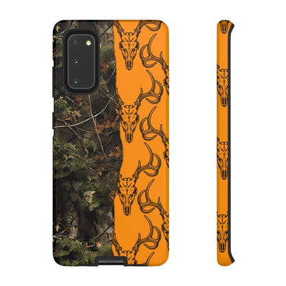 Camo Deer Skulls Orange Tough Case