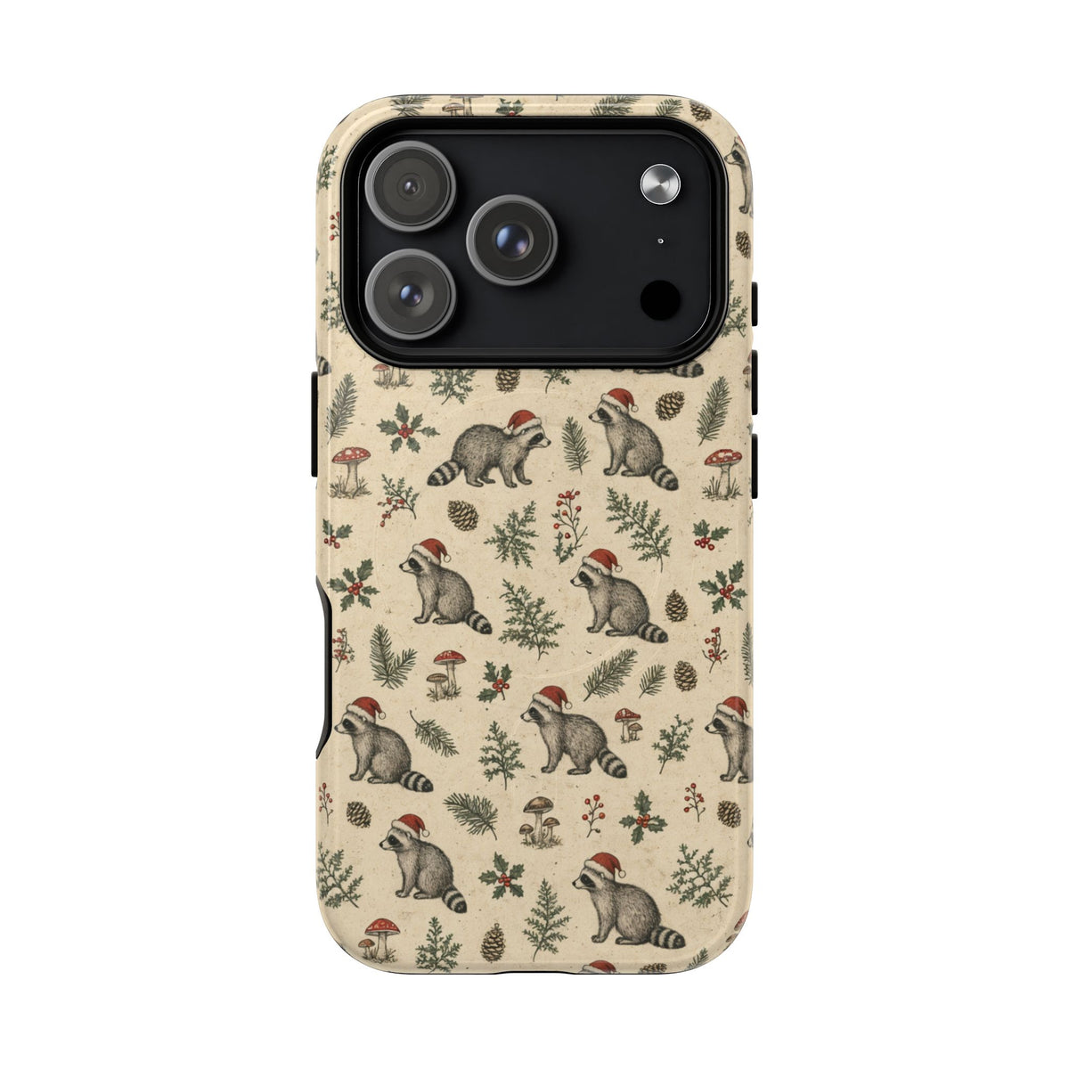 Santa Raccoons Magnetic Case