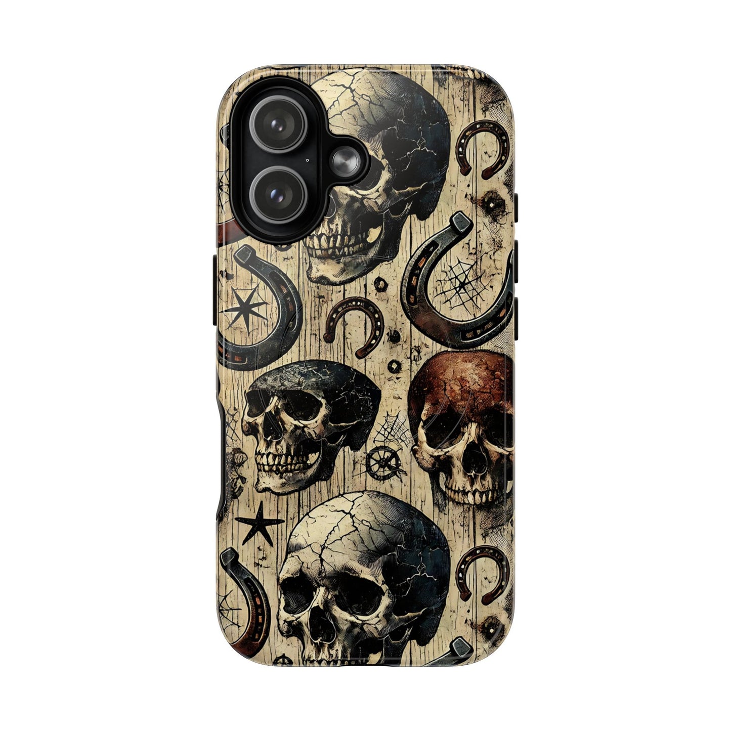 Skulls and Horseshoes Magnetic Case