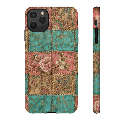Turquoise Paisley Tough Case