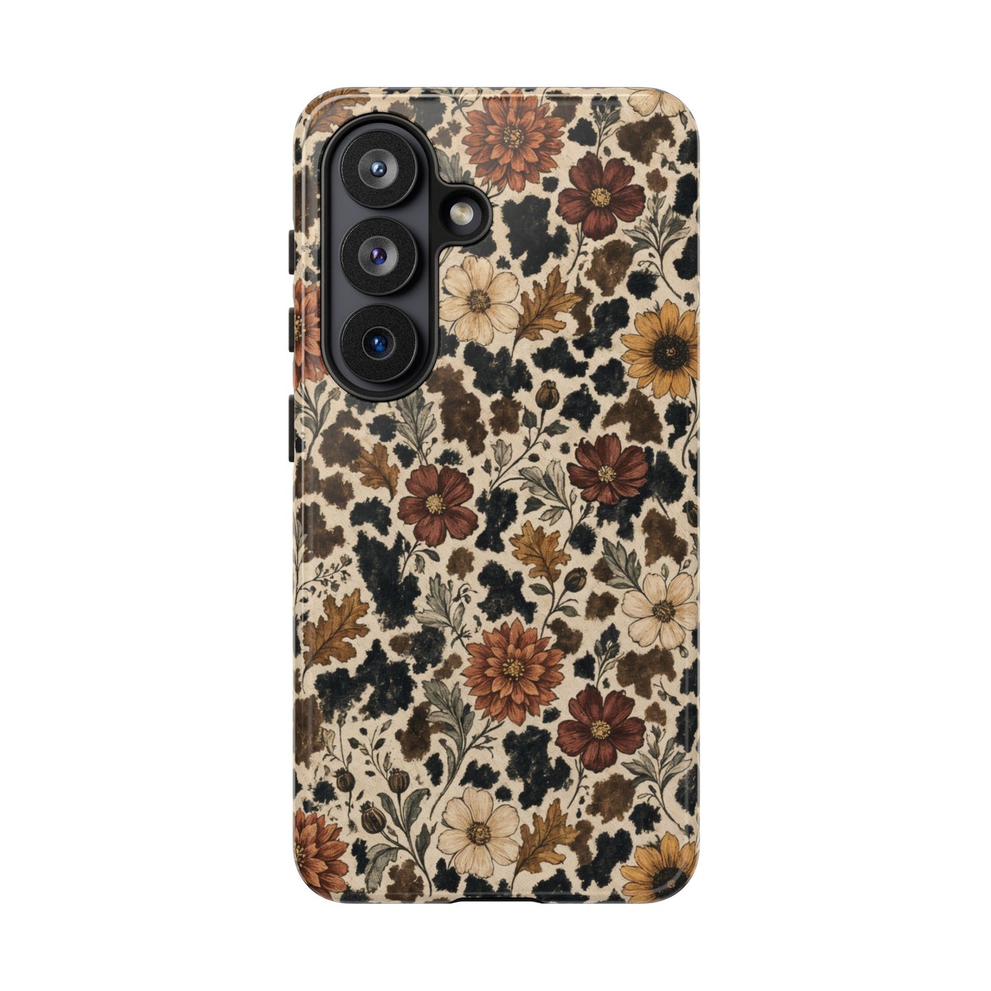 Autumn Cowhide Bloom Tough Case