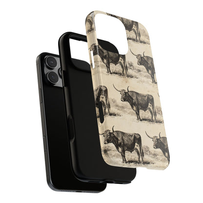 Vintage Longhorns Tough Case