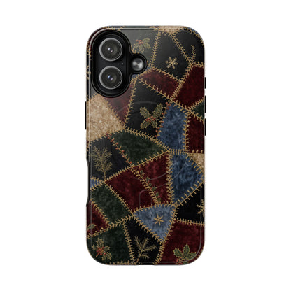 Winter Crazy Quilt Magnetic Case