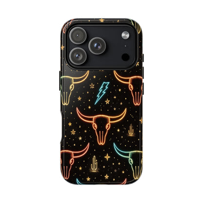 Neon Longhorns Tough Case