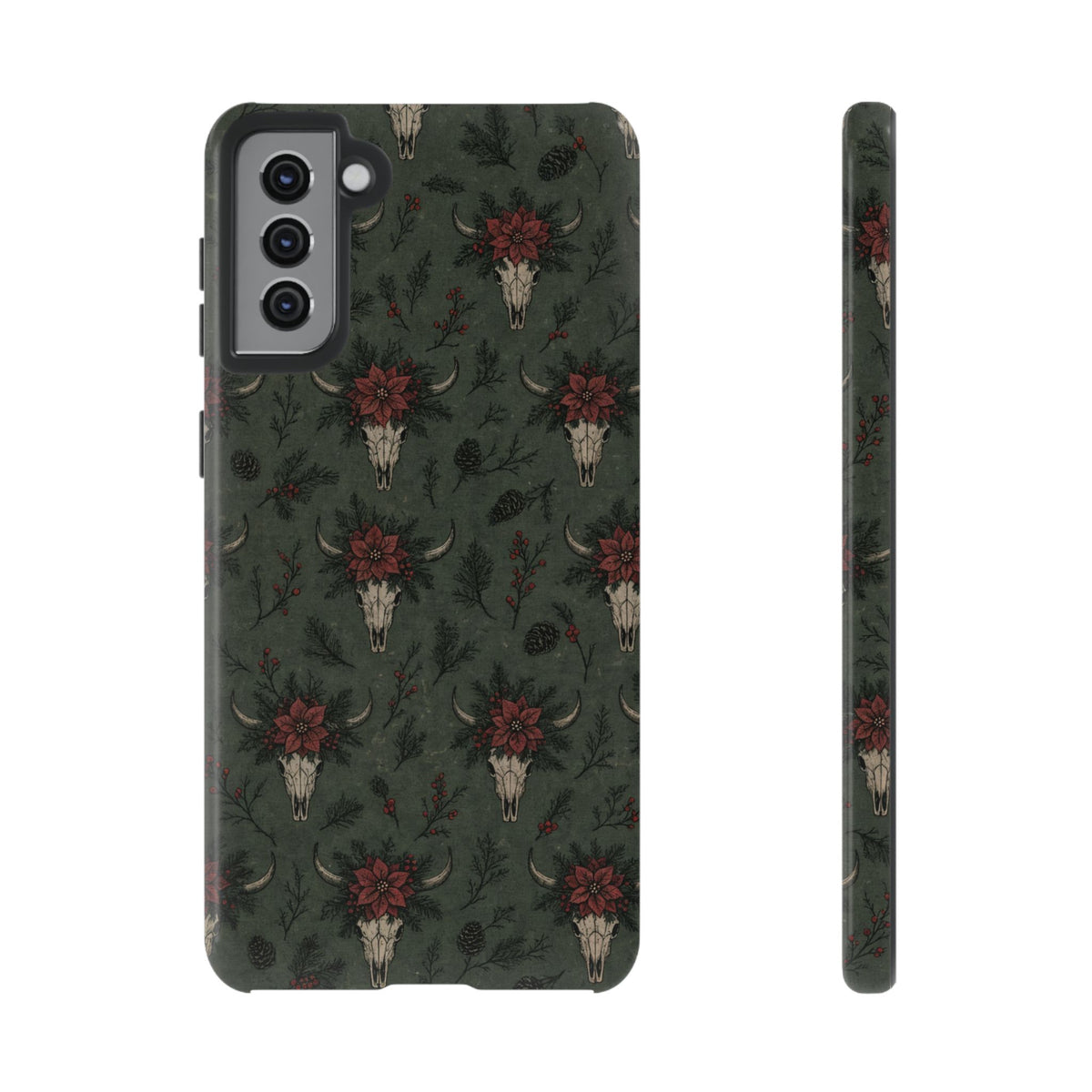 Inked Christmas Skull Tough Case