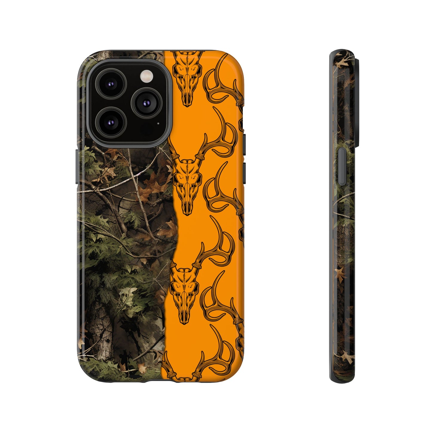 Camo Deer Skulls Orange Tough Case