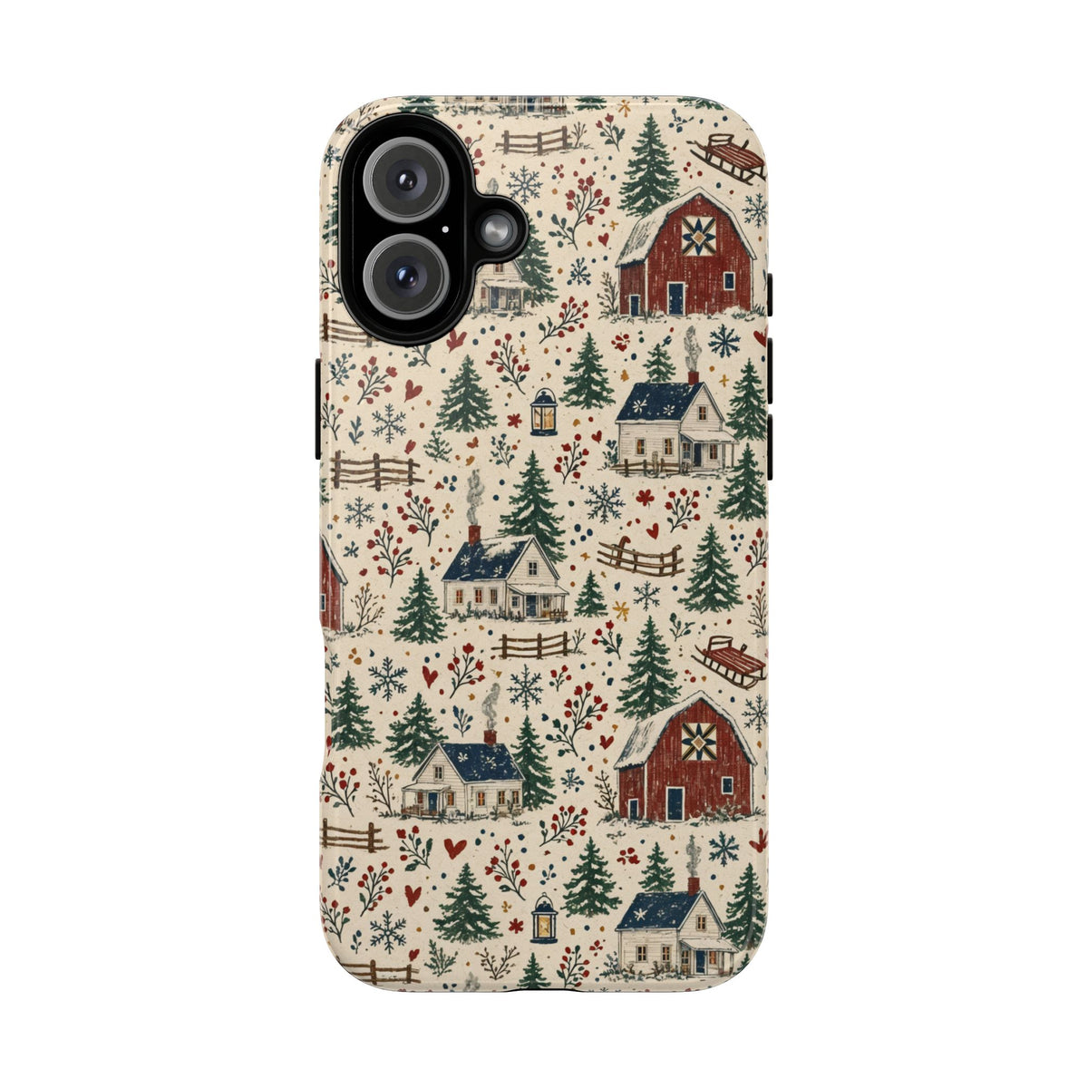 Snowy Farmstead Tough Case