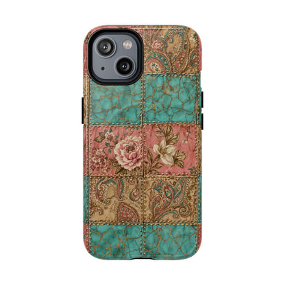 Turquoise Paisley Magnetic Case