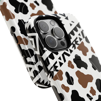 Mint Aztec Cowhide Magnetic Case
