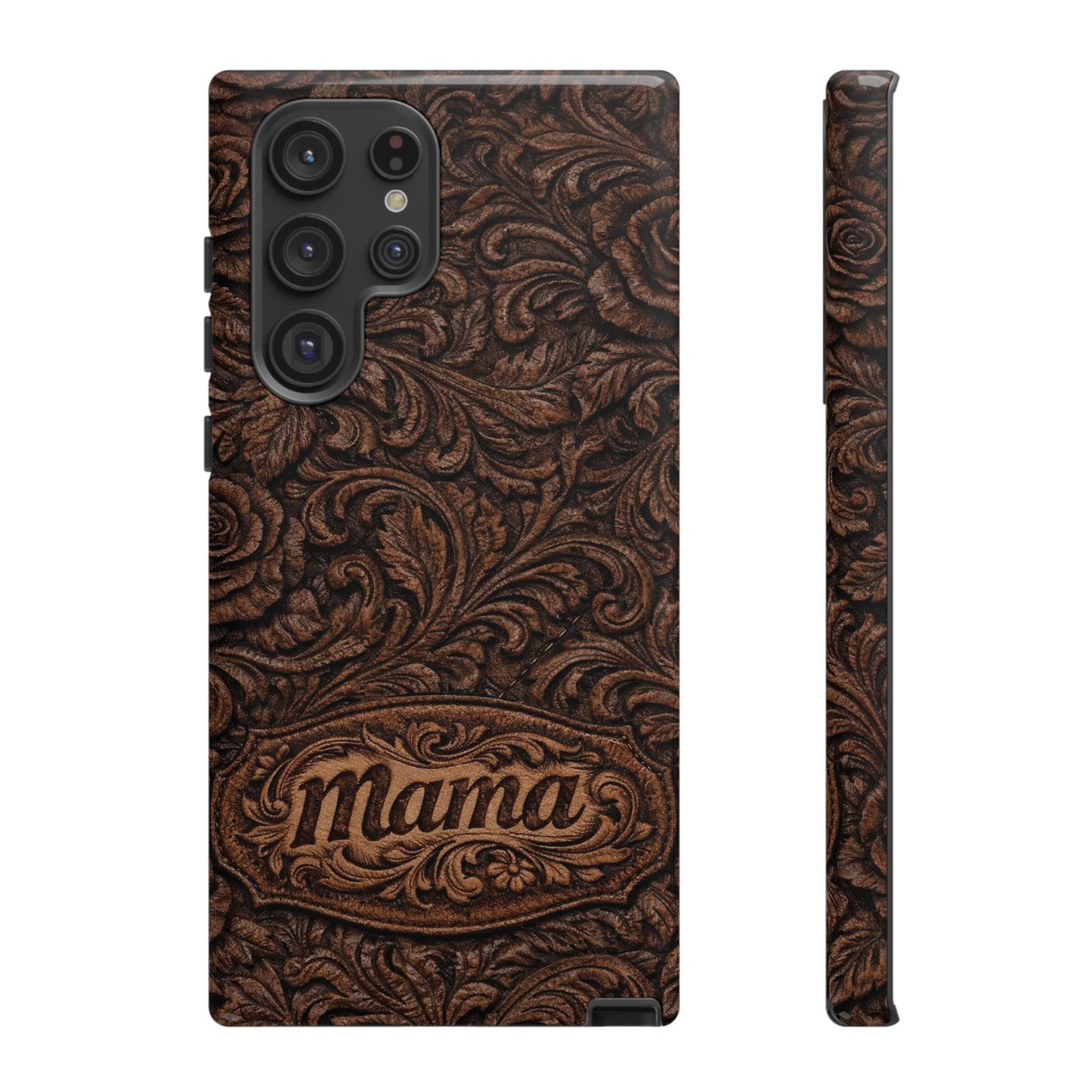 Carved Floral Mama Tough Case