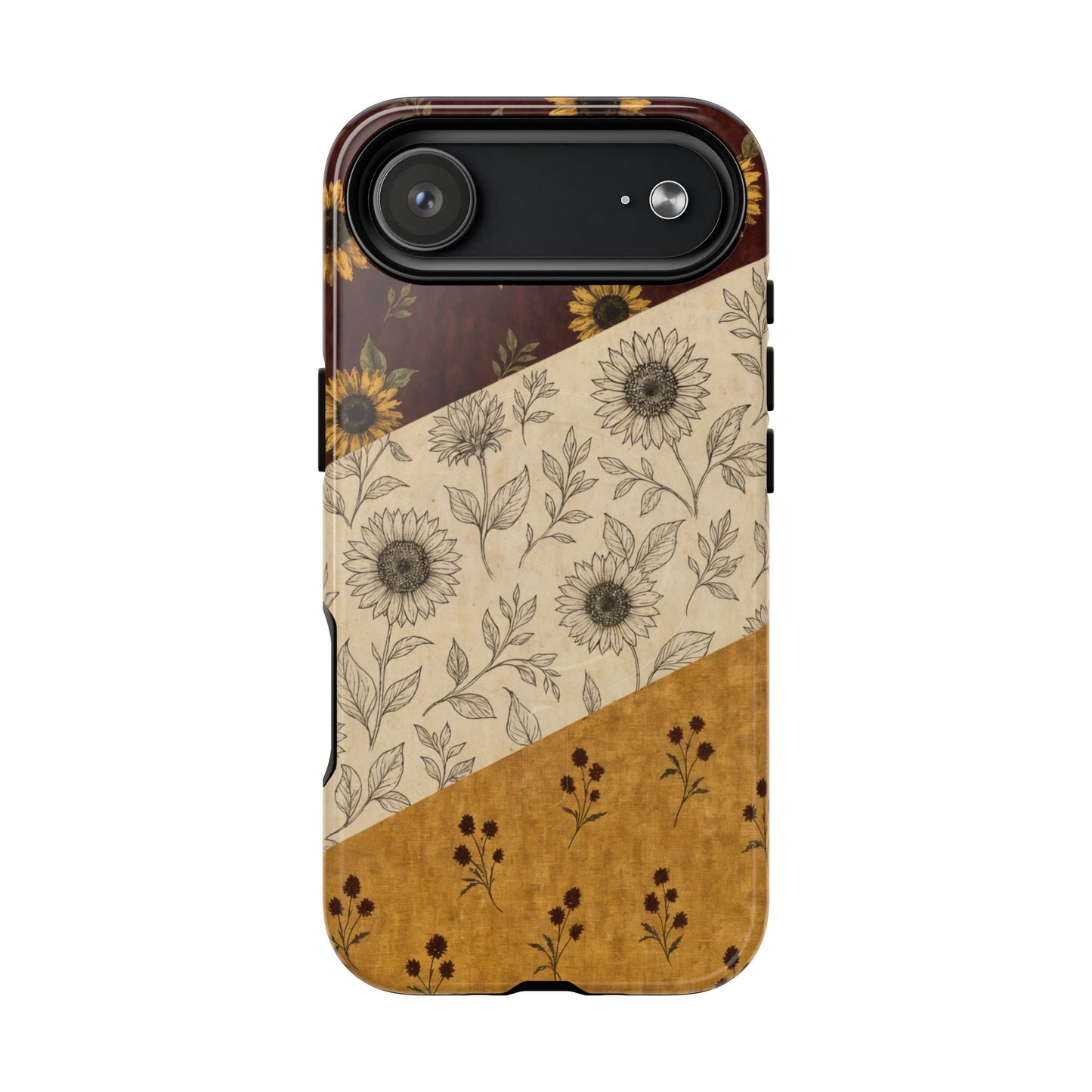 Sunflower Burgundy Swaths Magnetic Case