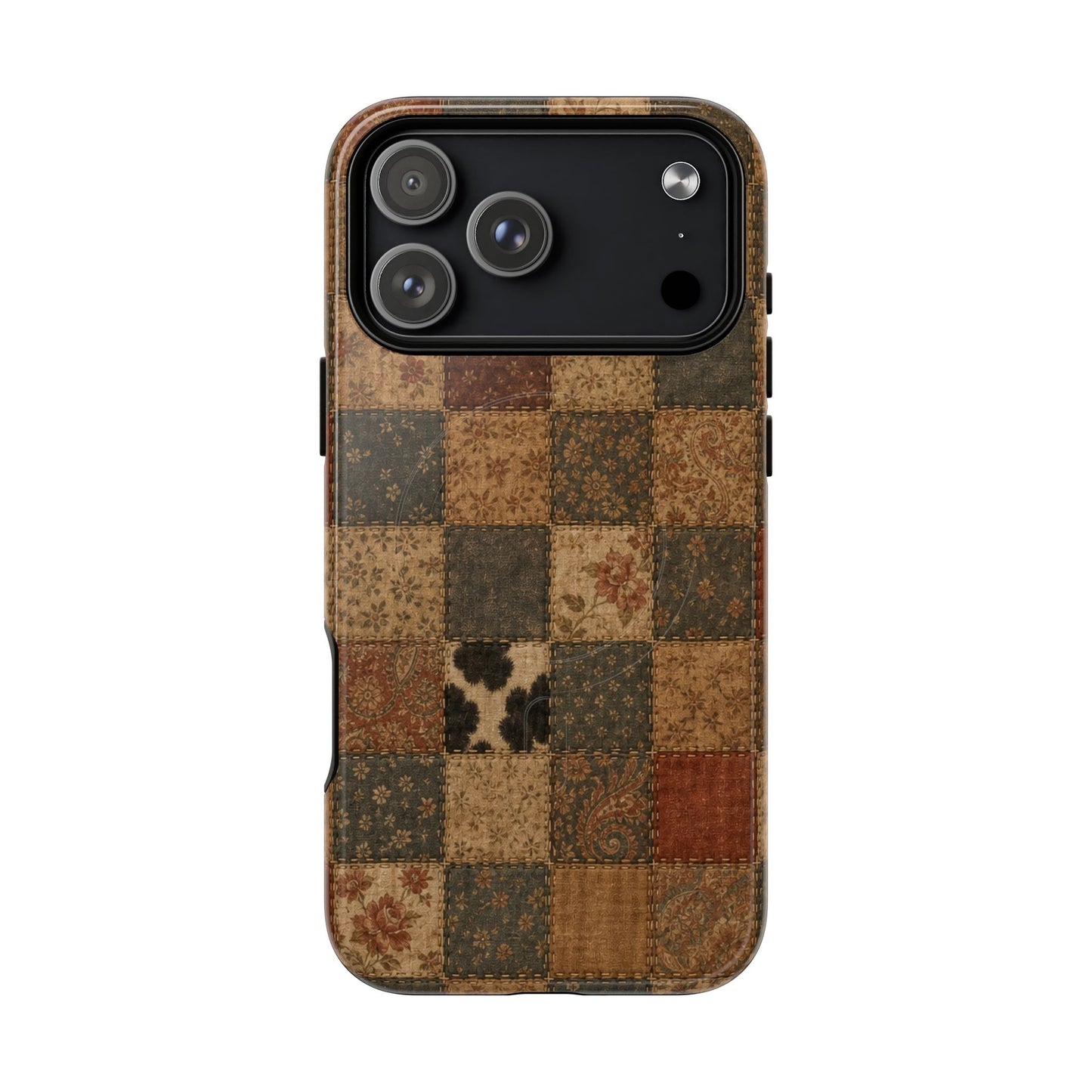 Rustic Patchwork Magnetic Case