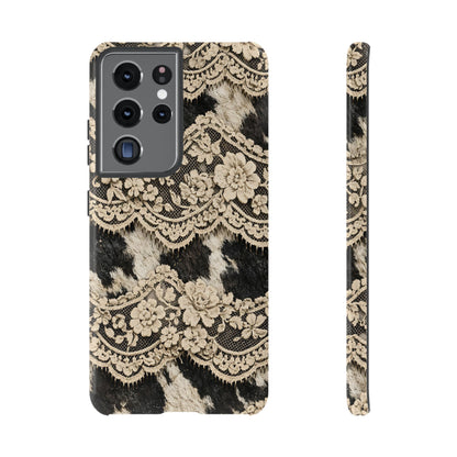 Cowhide Lace Tough Case