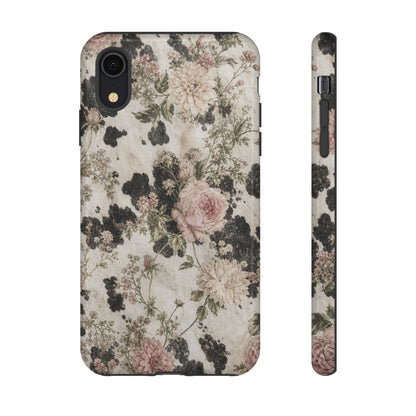 Floral Cowhide Tough Case