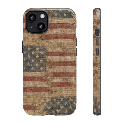 Burlap Flag Tough Case