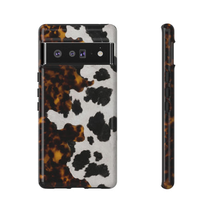 Tortoiseshell + Cowhide Tough Case