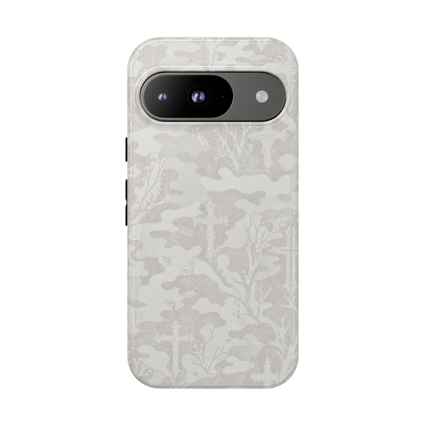 White Camo Cross Tough Case