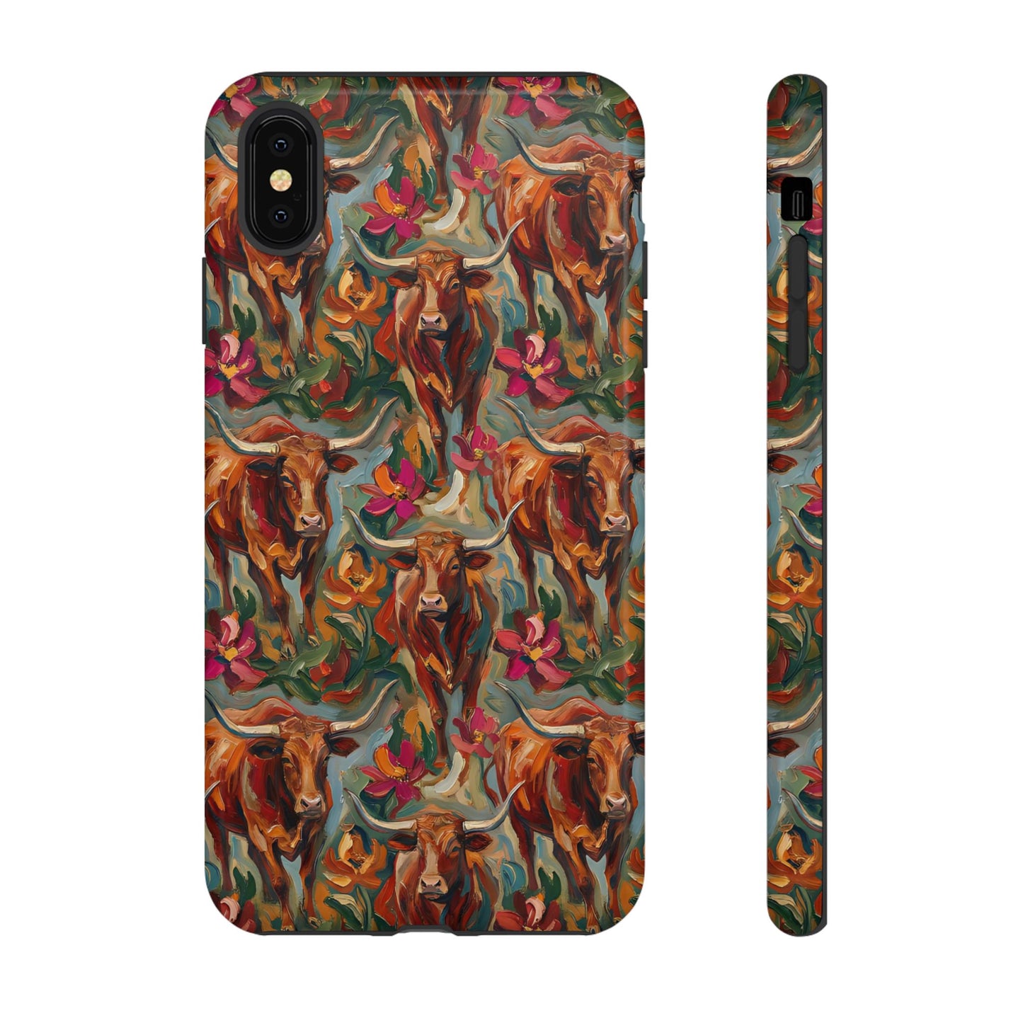 Painted Longhorns Tough Case