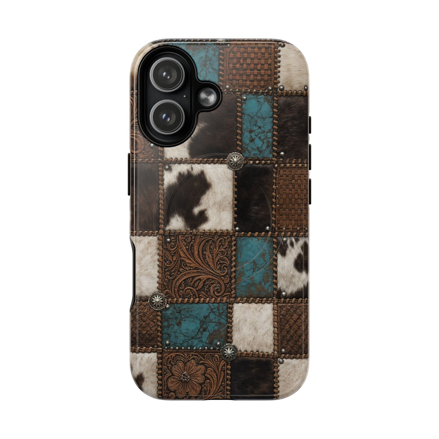 Tooled Hide Magnetic Case