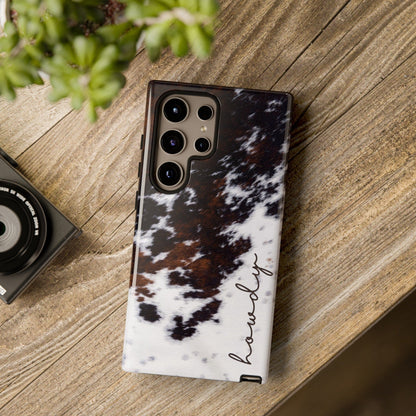 Howdy Cowhide Phone Case