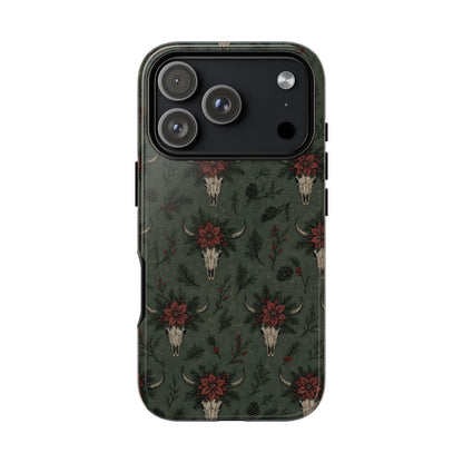 Inked Christmas Skull Tough Case
