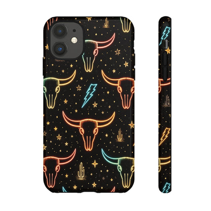 Neon Longhorns Tough Case
