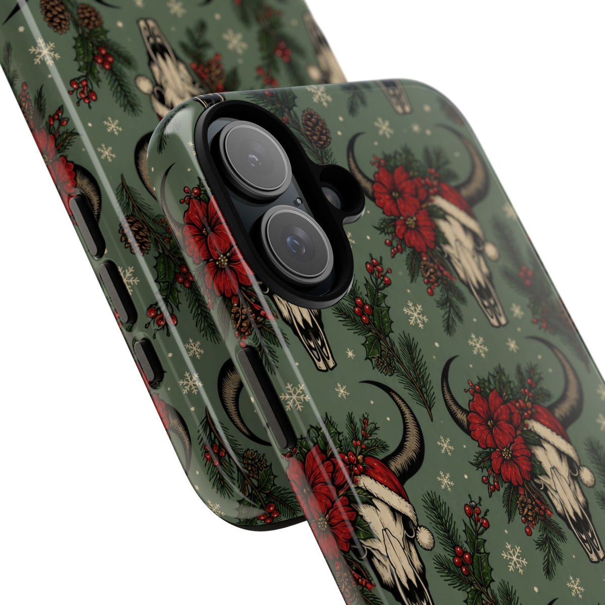 Santa Bull Skulls Tough Case