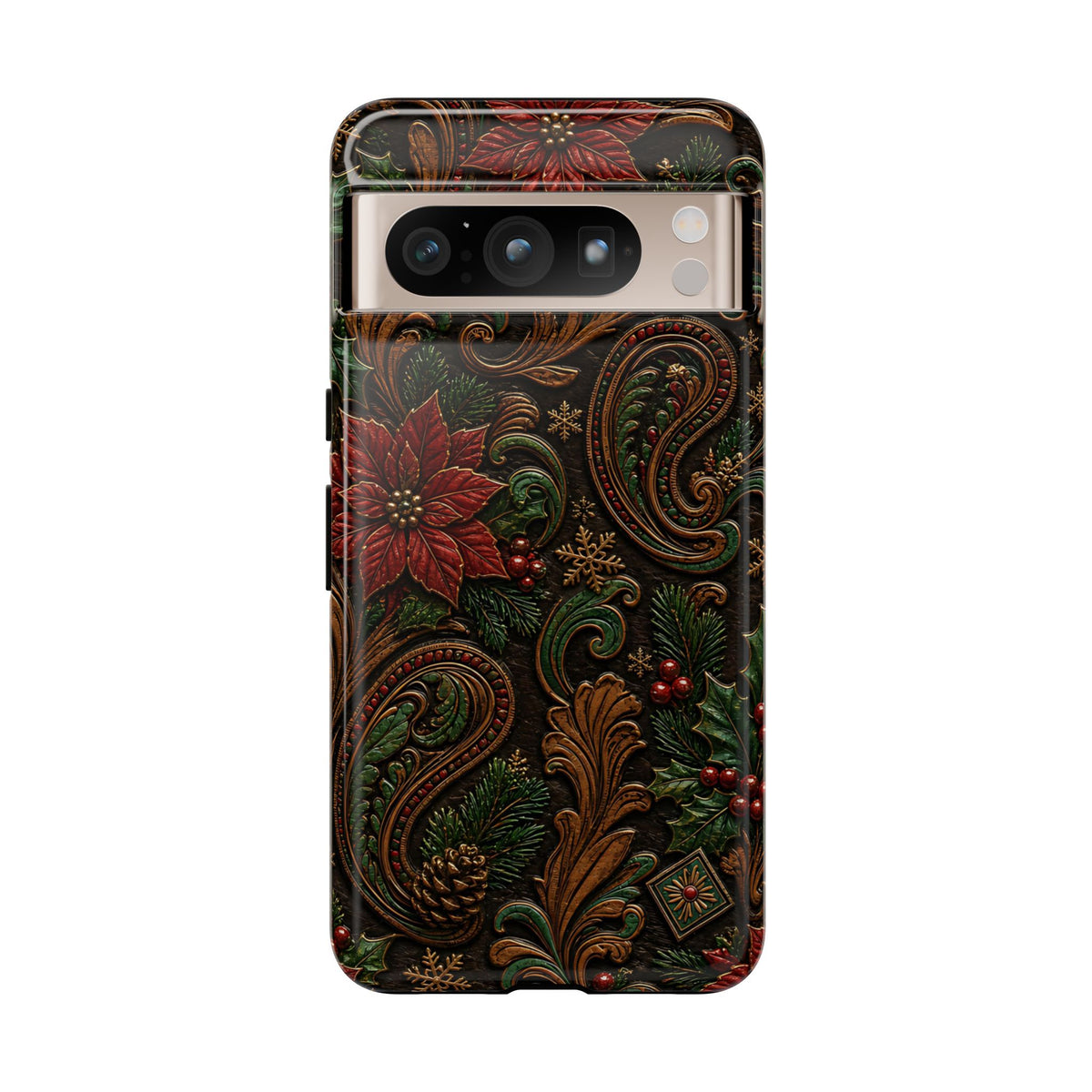Carved Christmas Paisley Tough Case