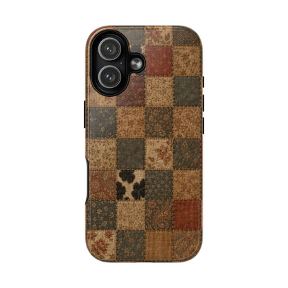 Rustic Patchwork Magnetic Case
