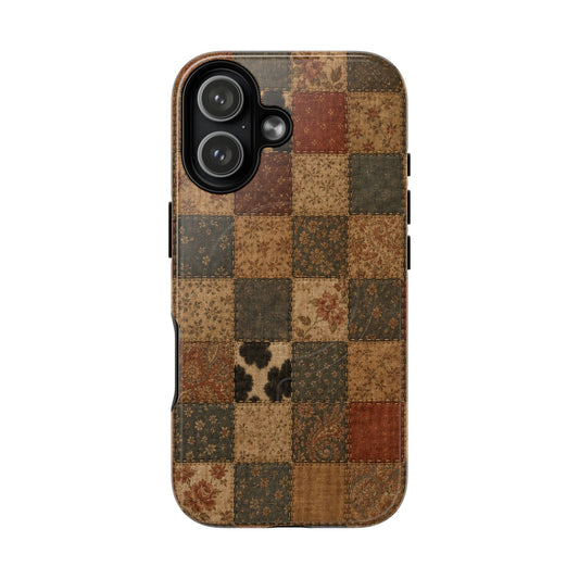 Rustic Patchwork Magnetic Case