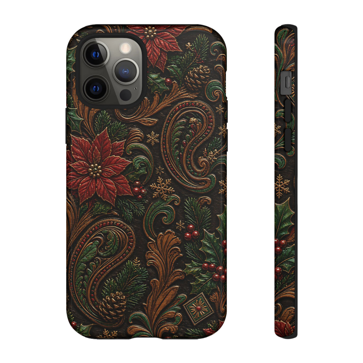 Carved Christmas Paisley Tough Case