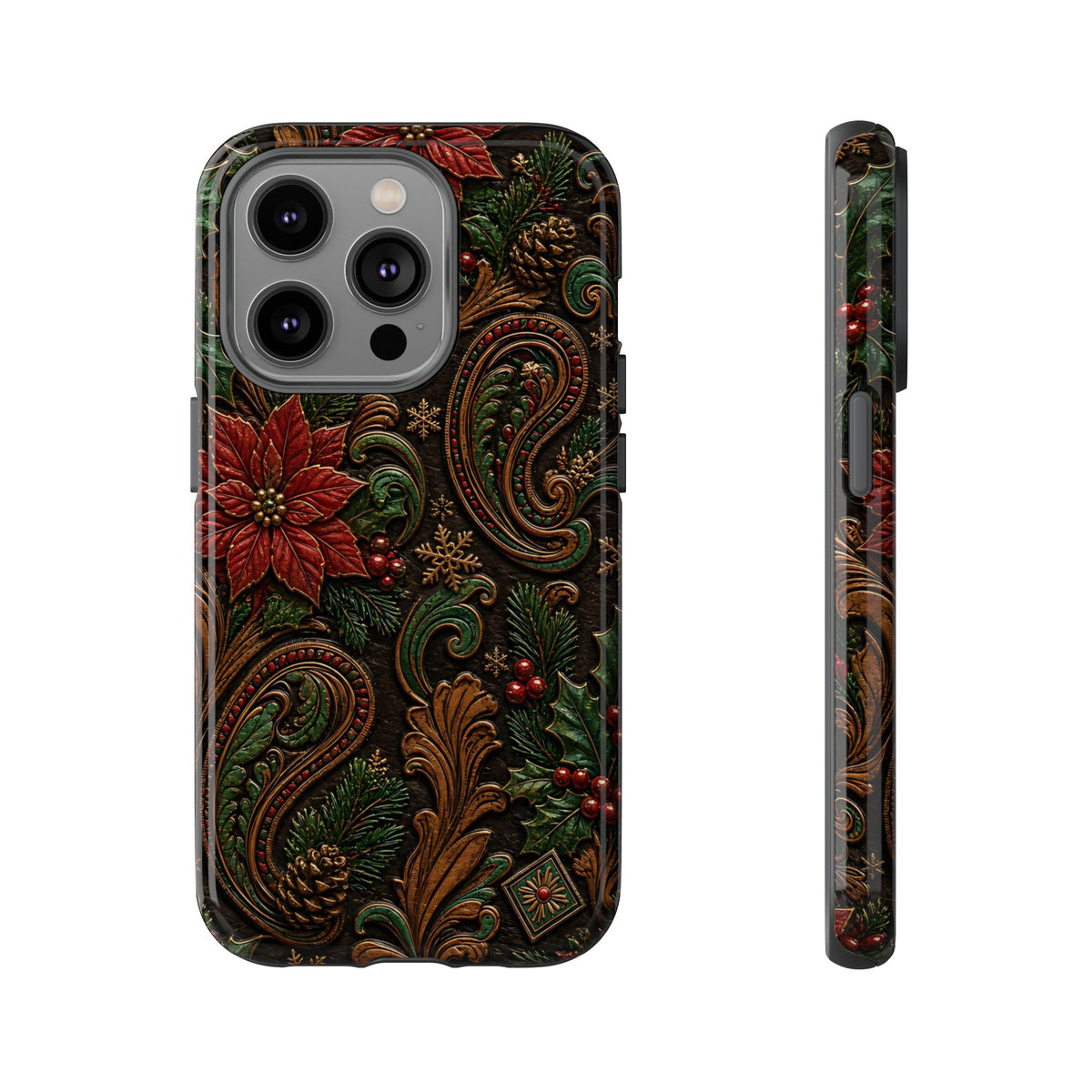 Carved Christmas Paisley Tough Case
