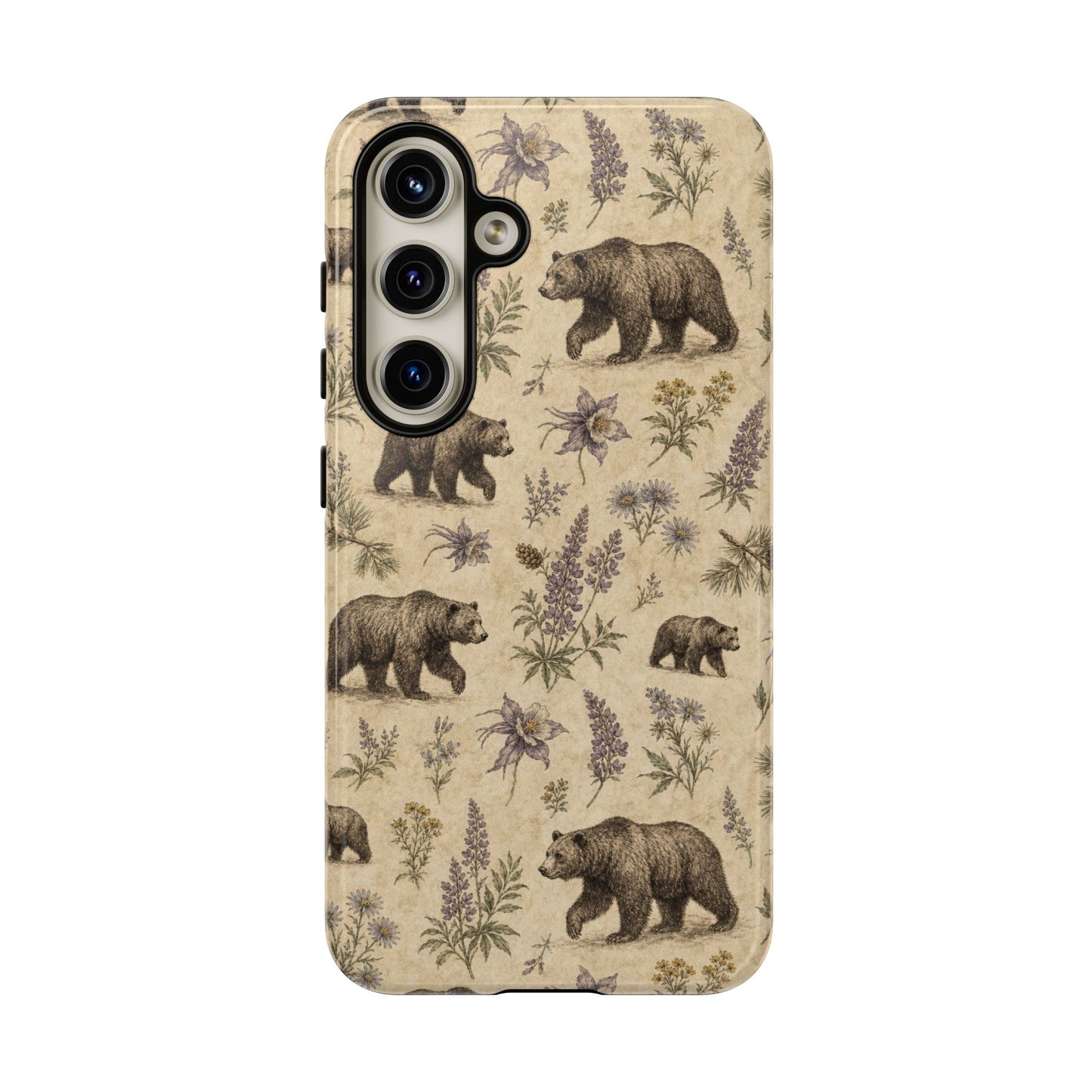 Floral Bear Tough Case